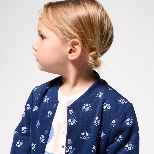 دبدوب زهري من قماش الميلتون للطفلة الرضيعة